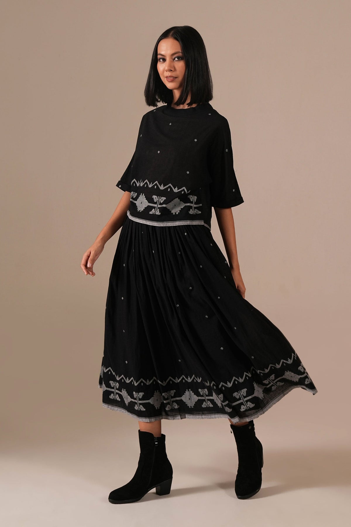 Graphite Skirt Set
