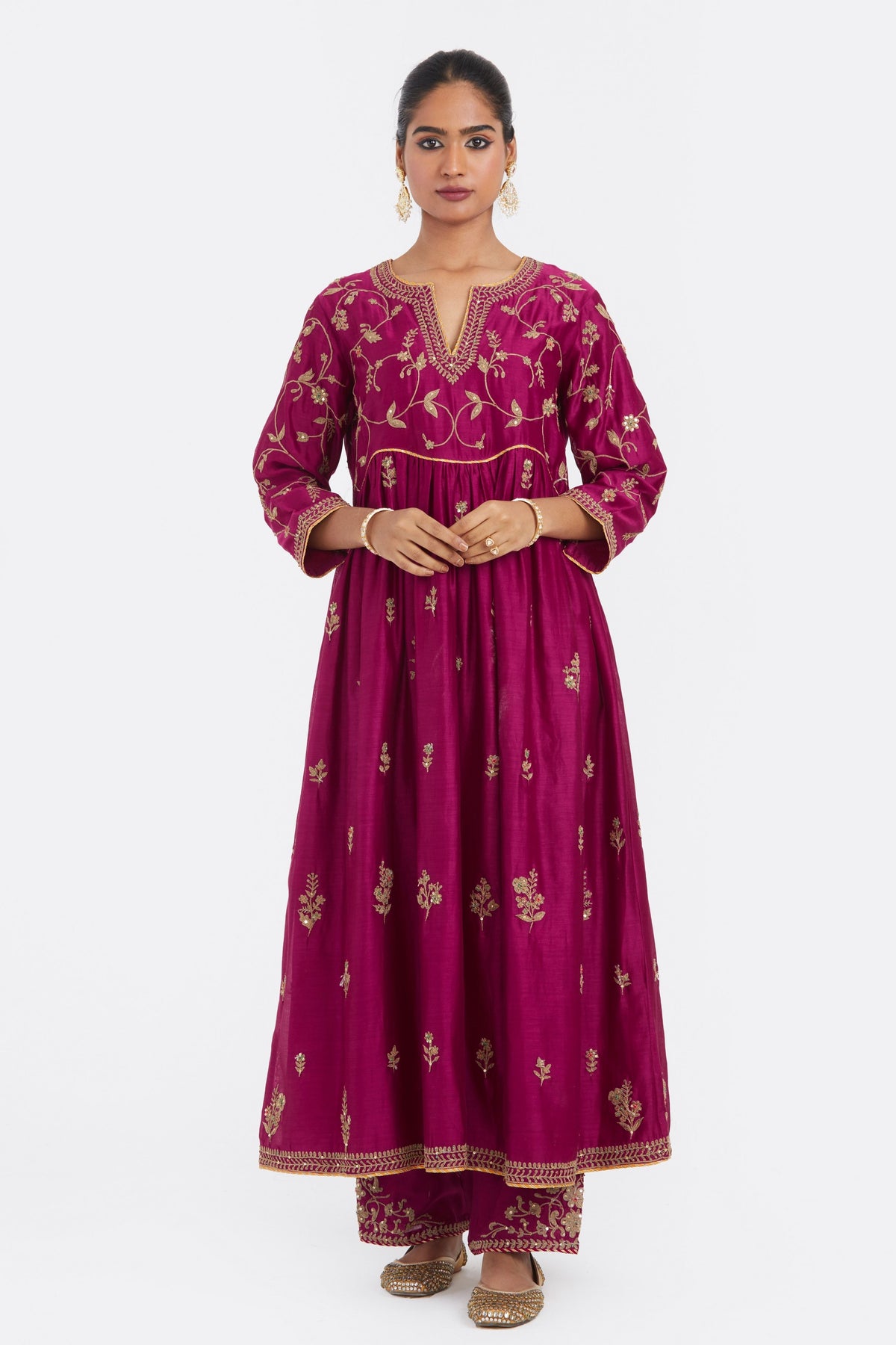 Deep Fuchsia Kurta Set
