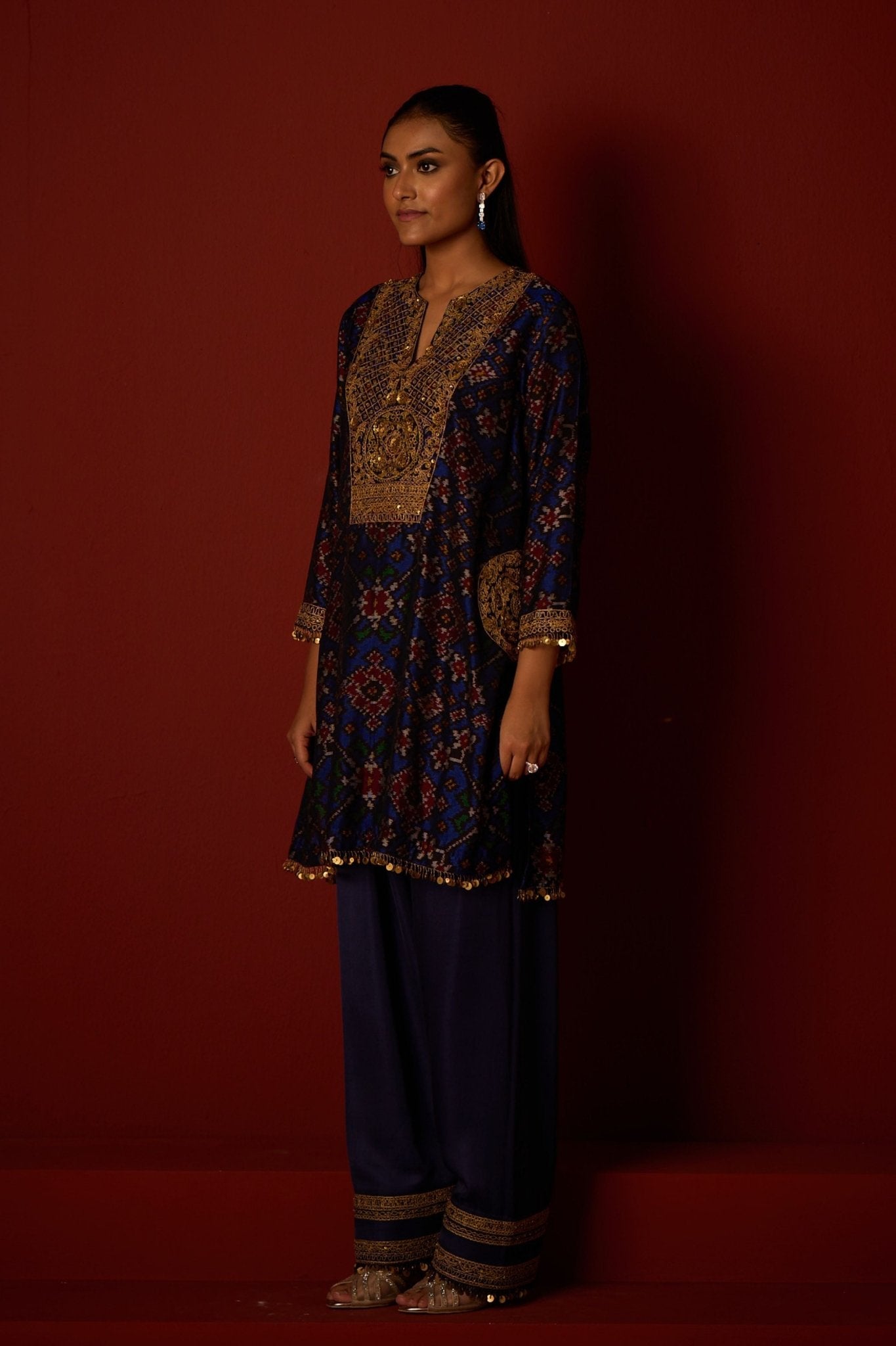 Satin Marodi Work Salwar - Twenty Nine - Elahe