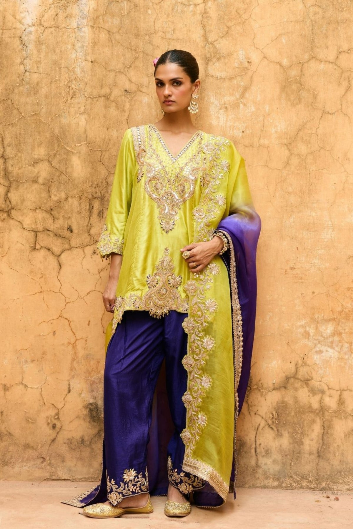 Kaira Green Suit Set
