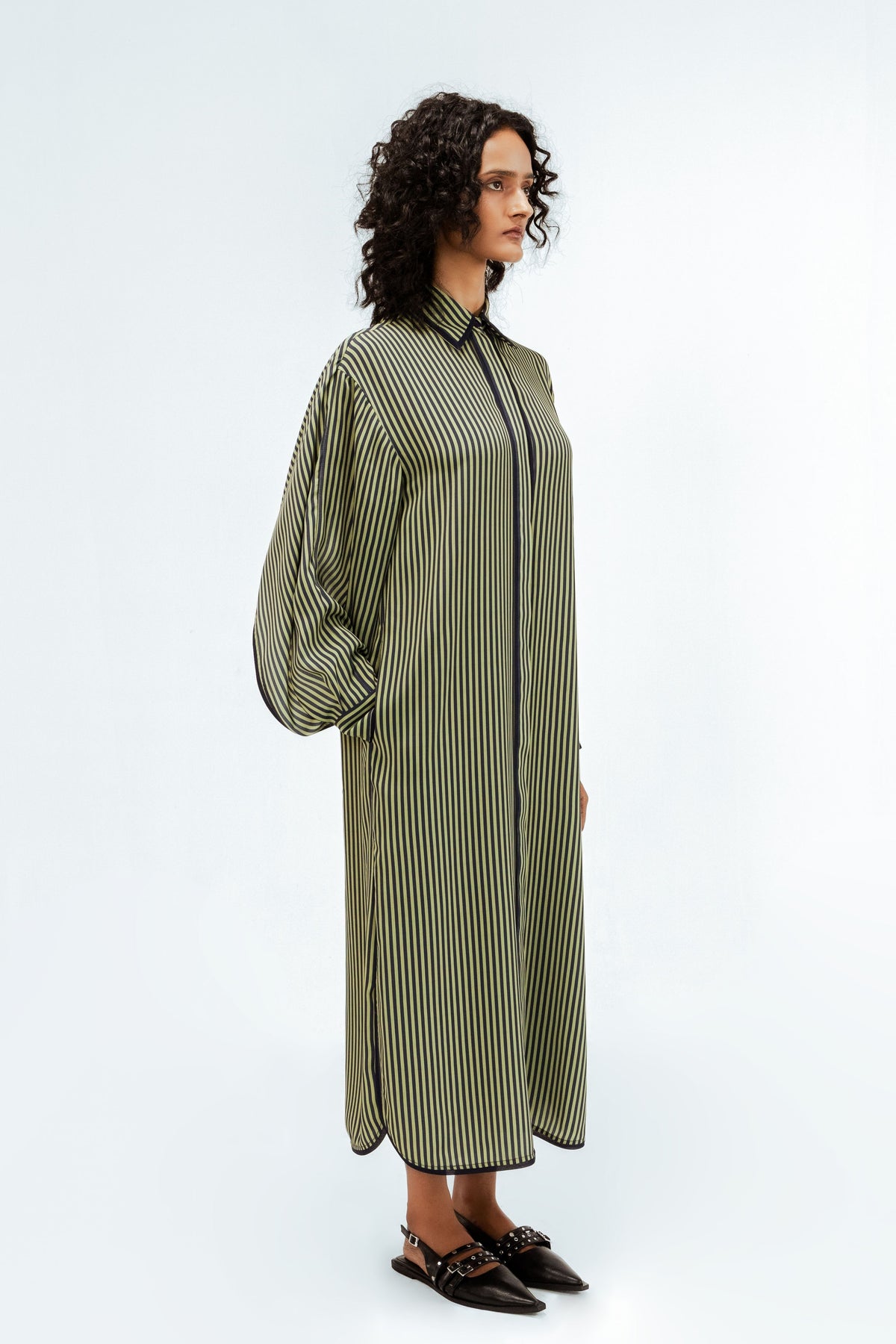 Elian Crepe Shirt Dress