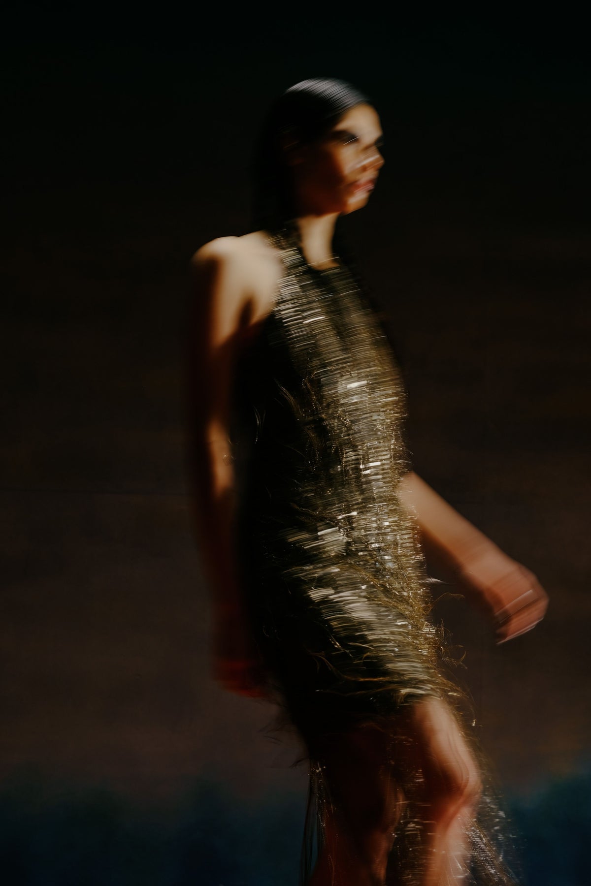 Textured Sequins Dress