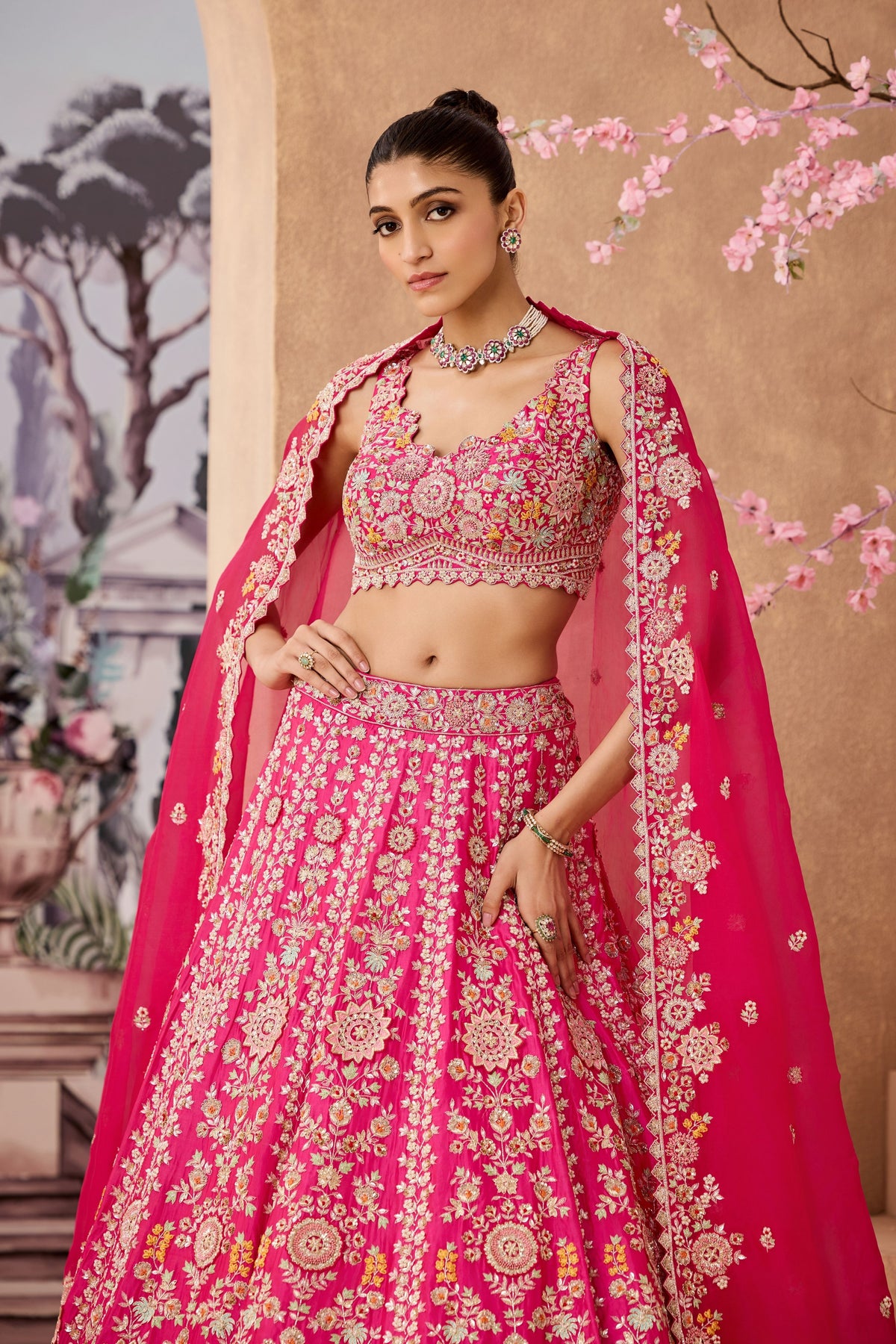 Ntu 3d Mirage Lehenga Set