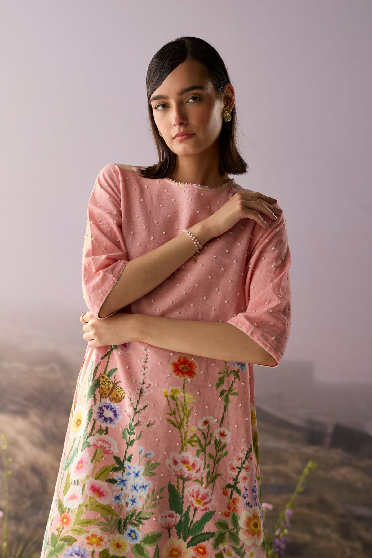 Rose Floral Dress