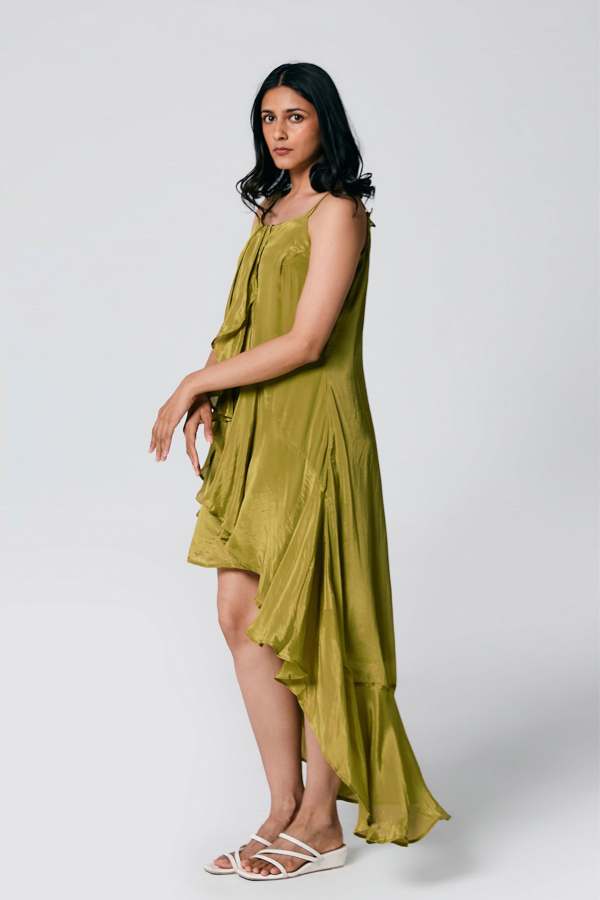 Green Ruffle Dress