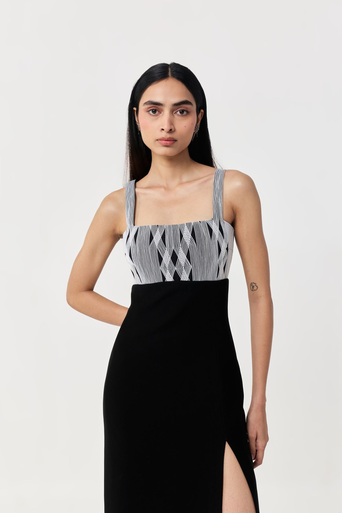 Entwined Corded Yoke Dress