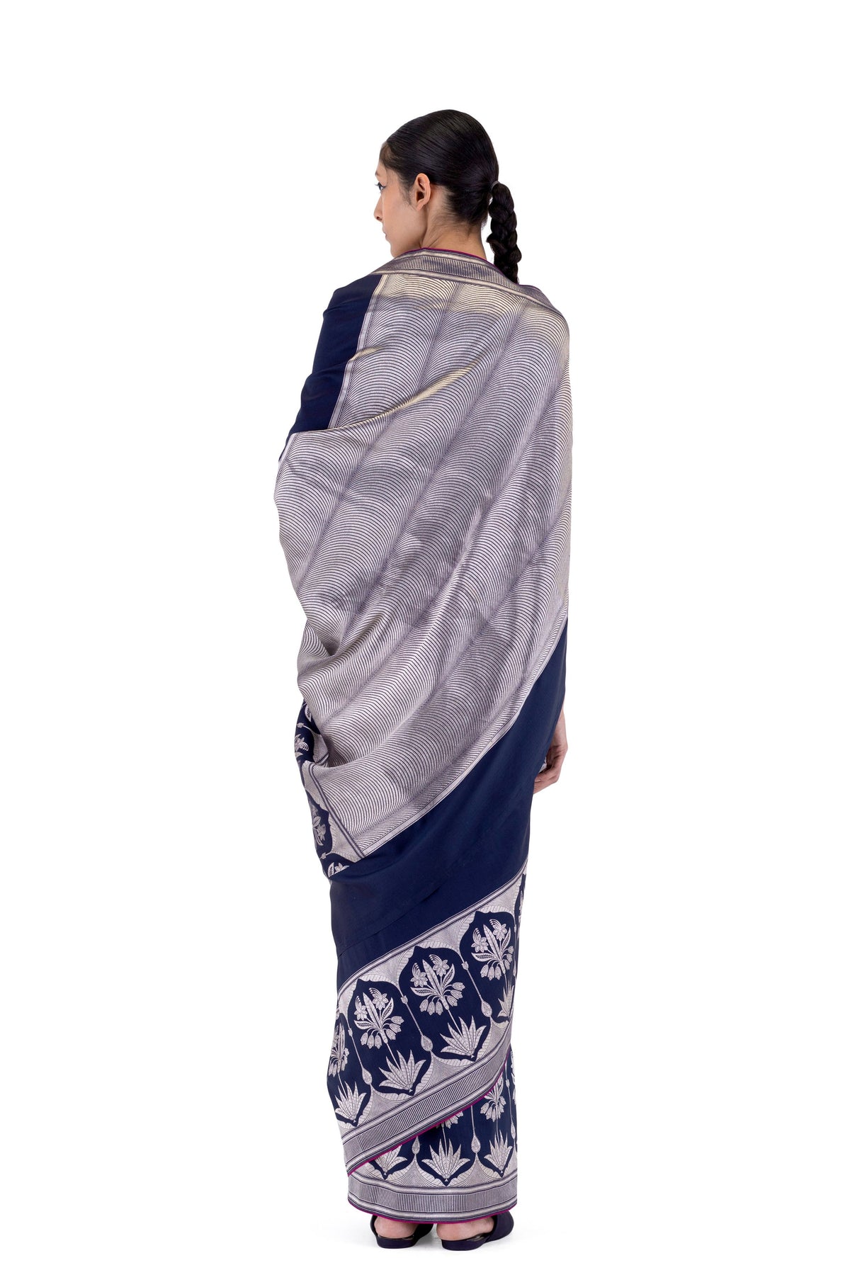 Kankrel Blue Saree