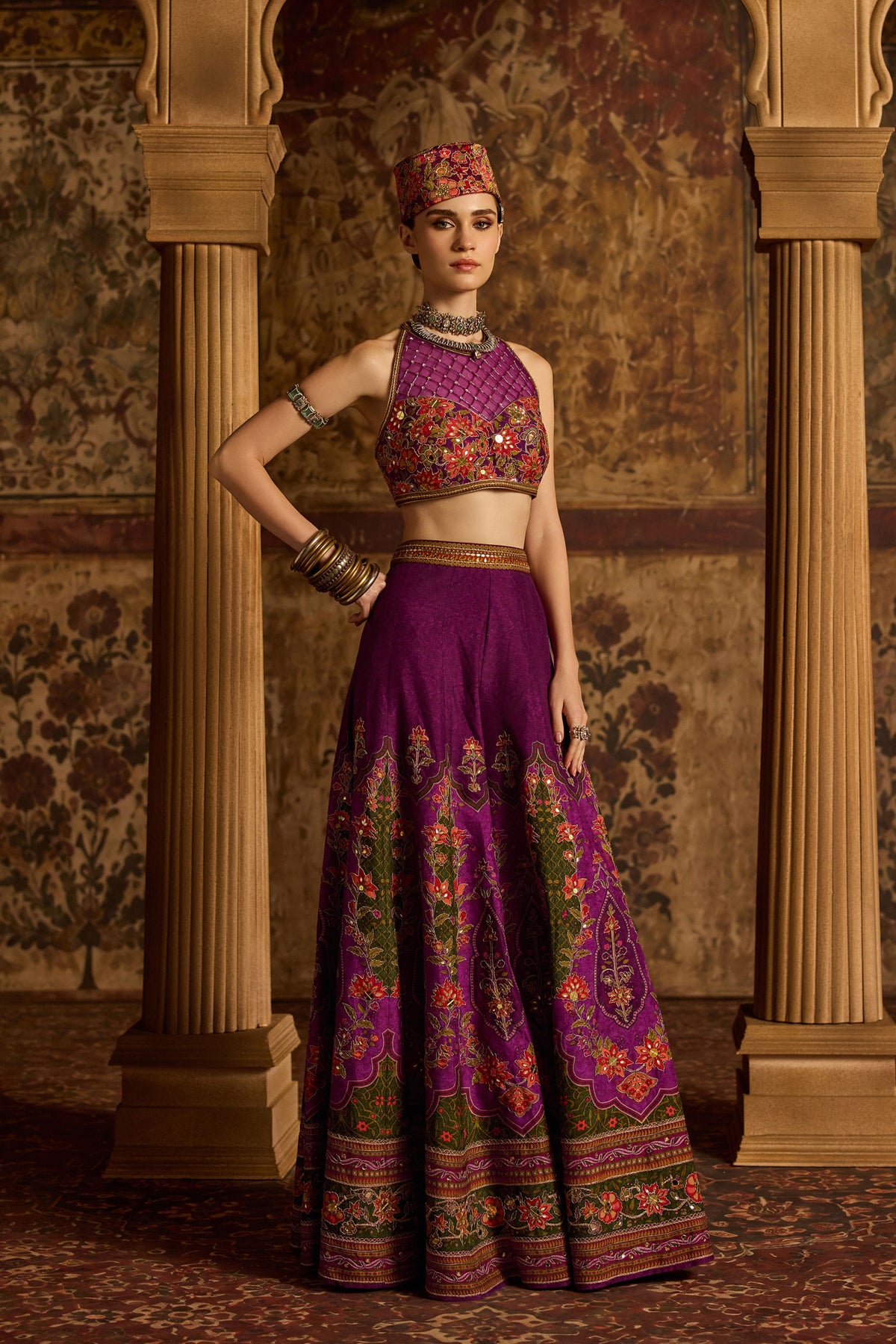 Arika Violet Sharara Set