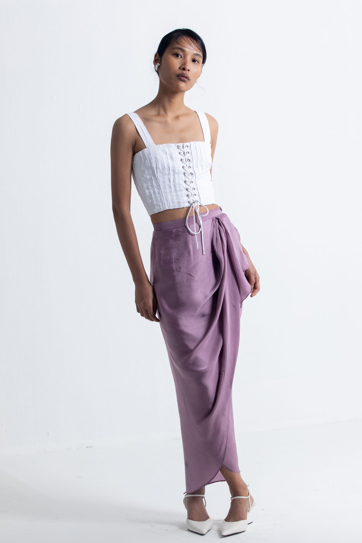 Lilac Drape Skirt
