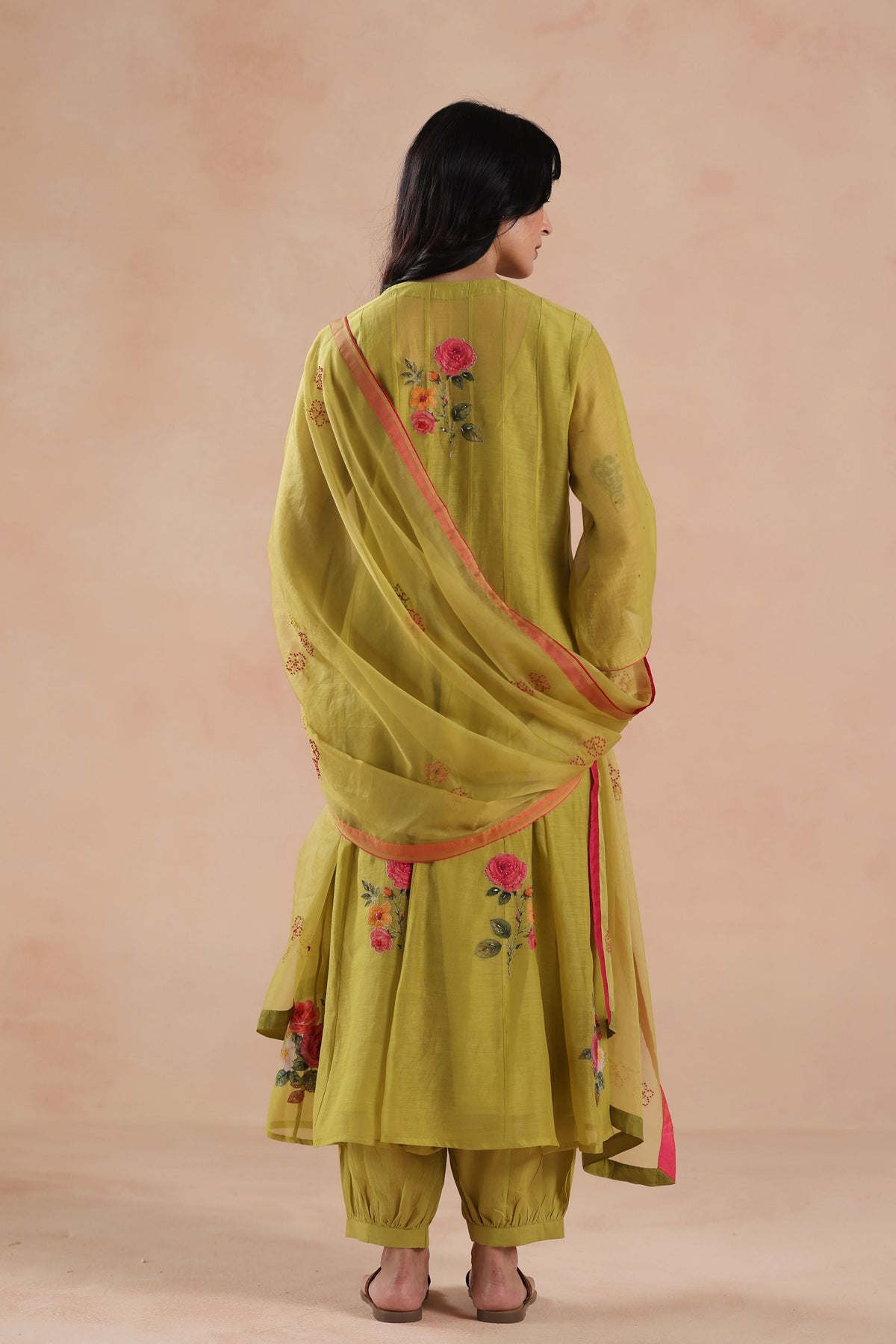 Holi Green Kurta Set