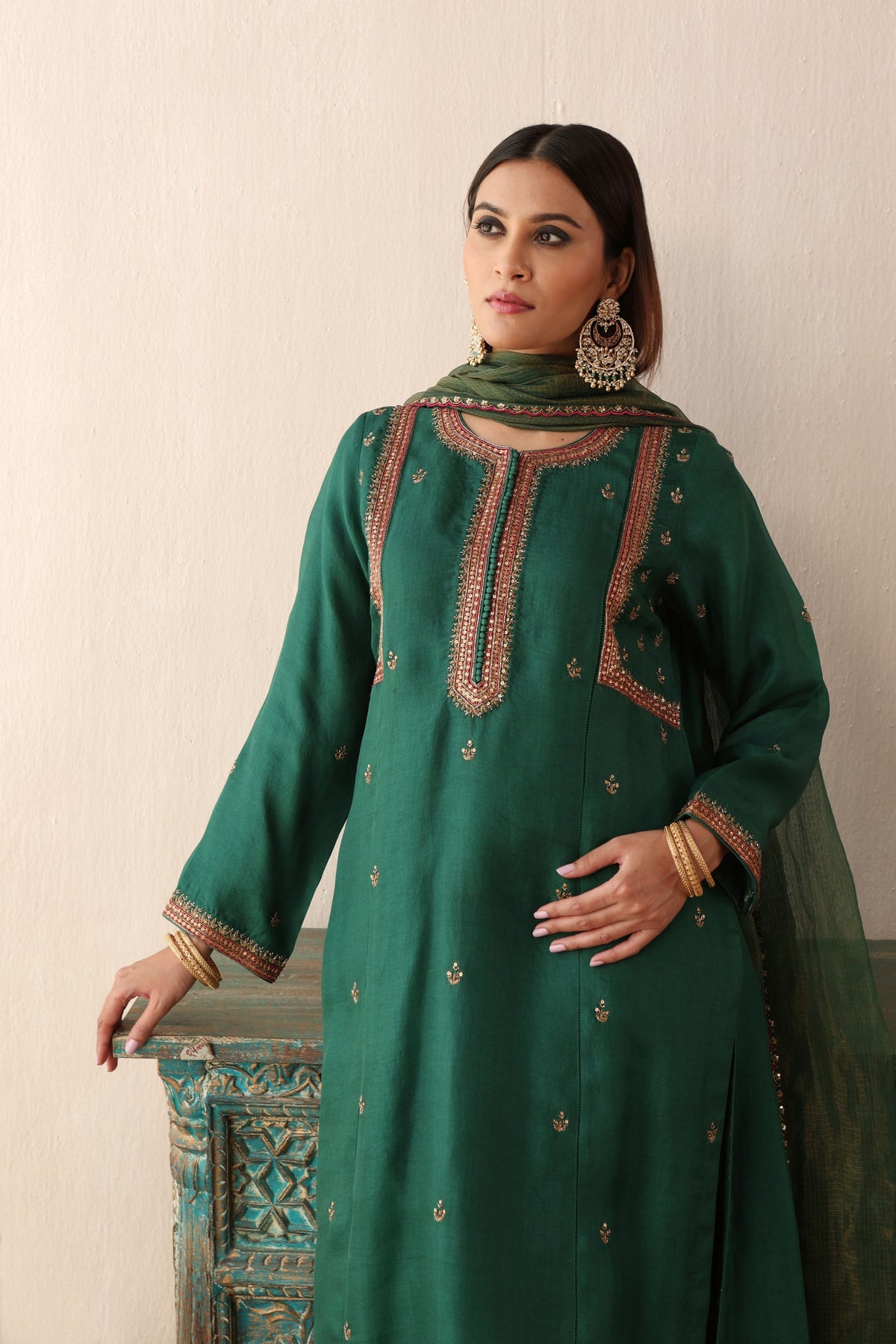 Amazon Hand Embroidered Kurta Set