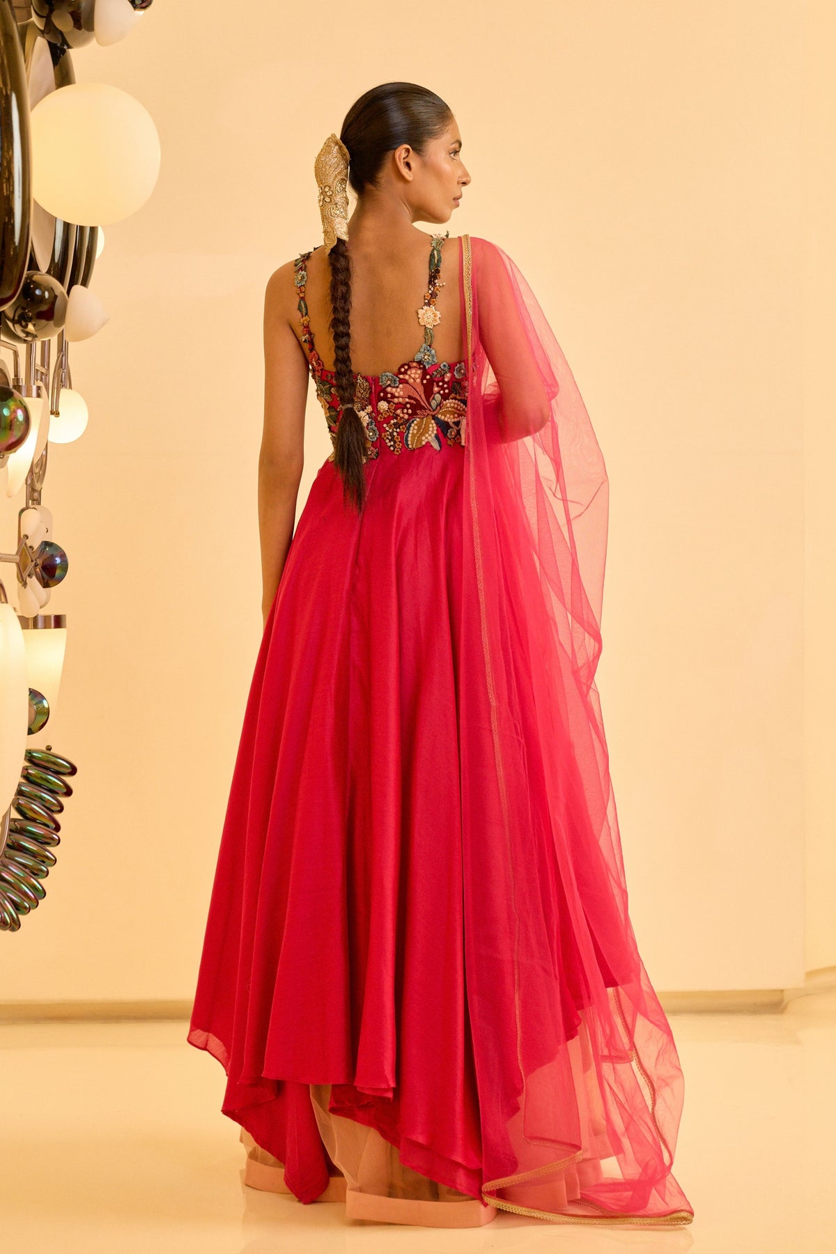 Hot Pink Skirt Set