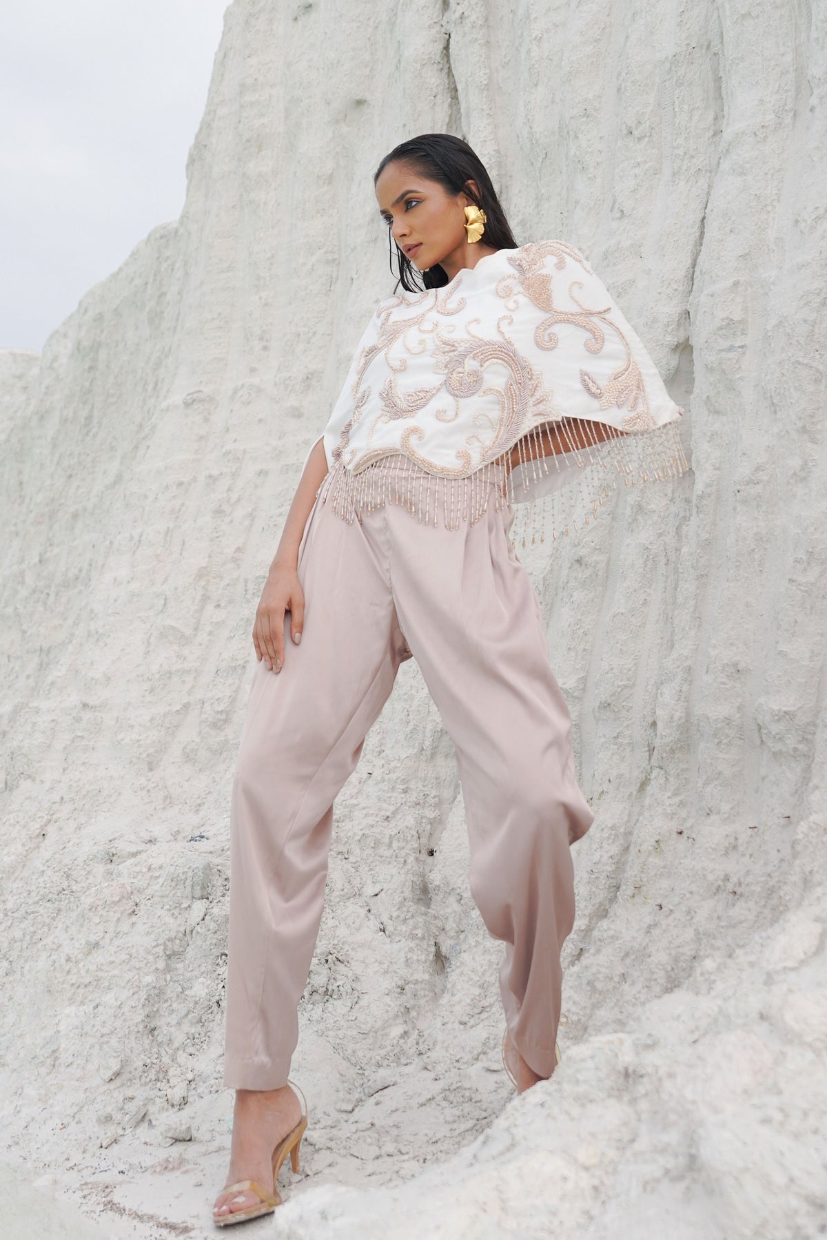 White and Pastel Co-ord Set