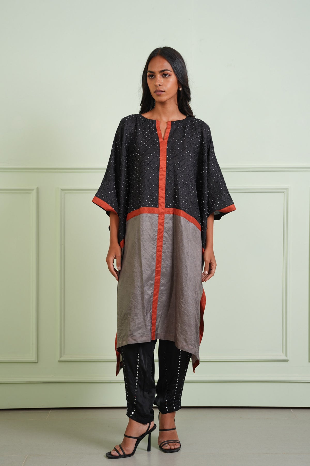 Black Dart Dhoti Pants
