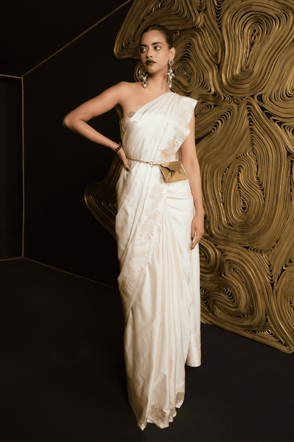 Ivory Promise Saree