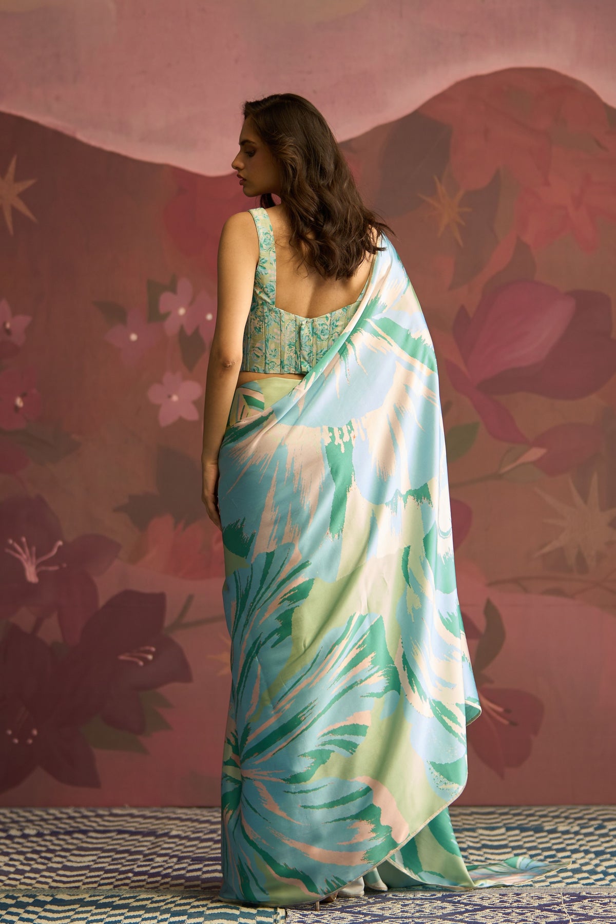 Mint Green Veil Saree