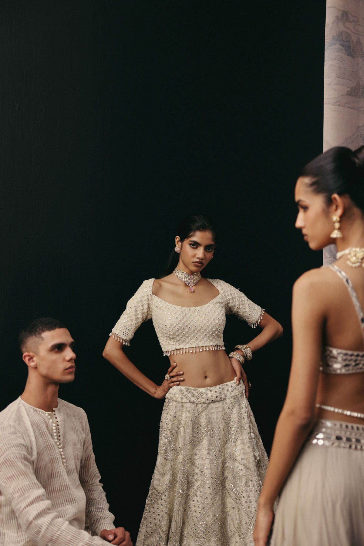 Ivory Chanderi Kurta