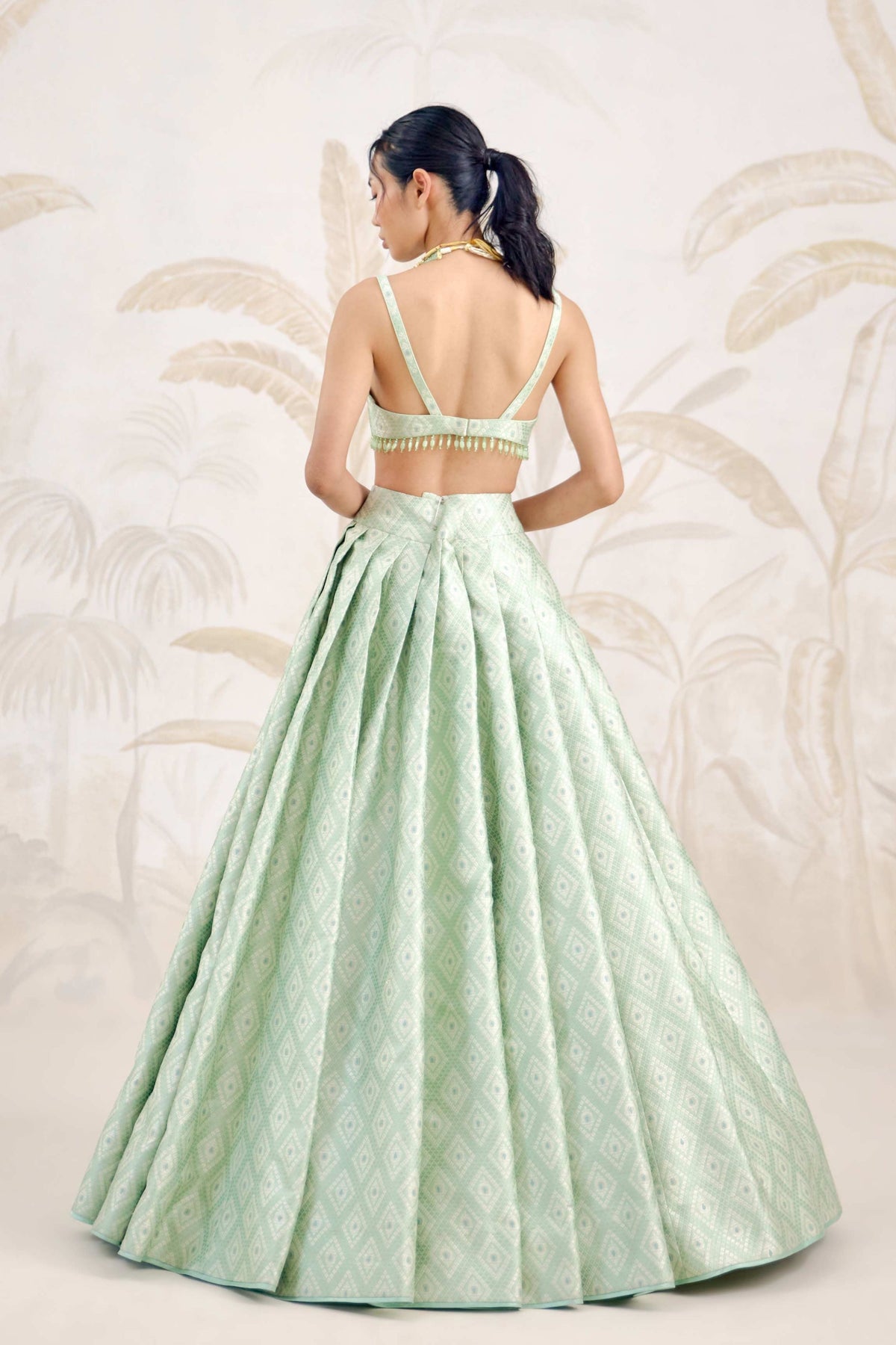 Secrest Green Lehenga Set
