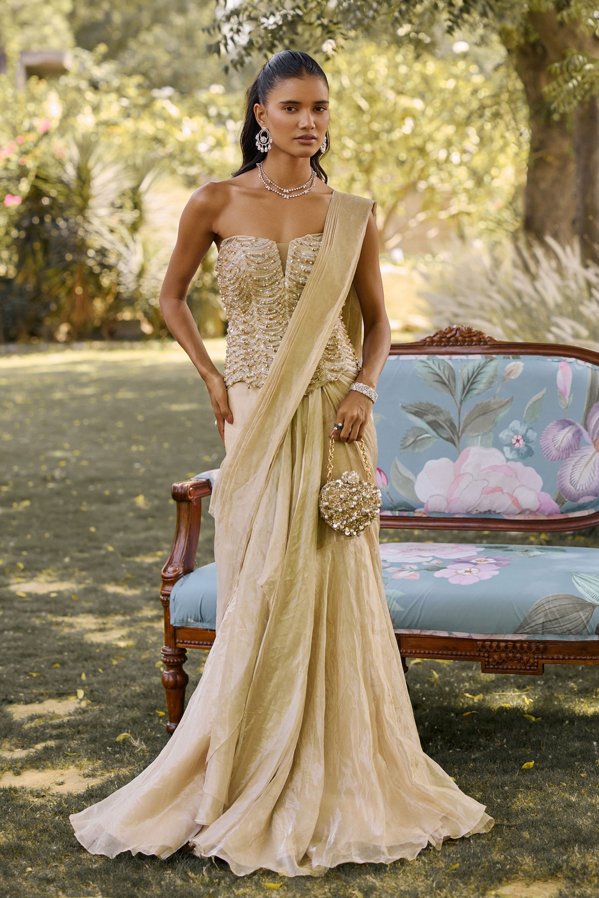 The Golden Era Saree Set