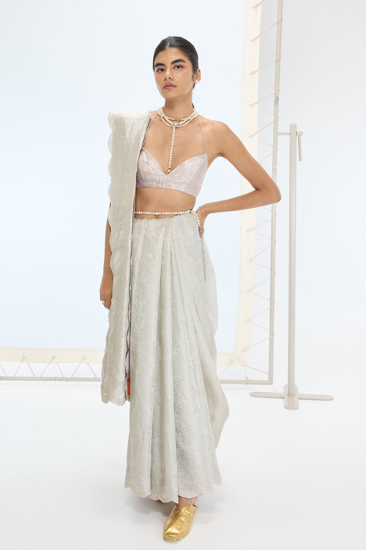 The Jenna Saree in Mauve