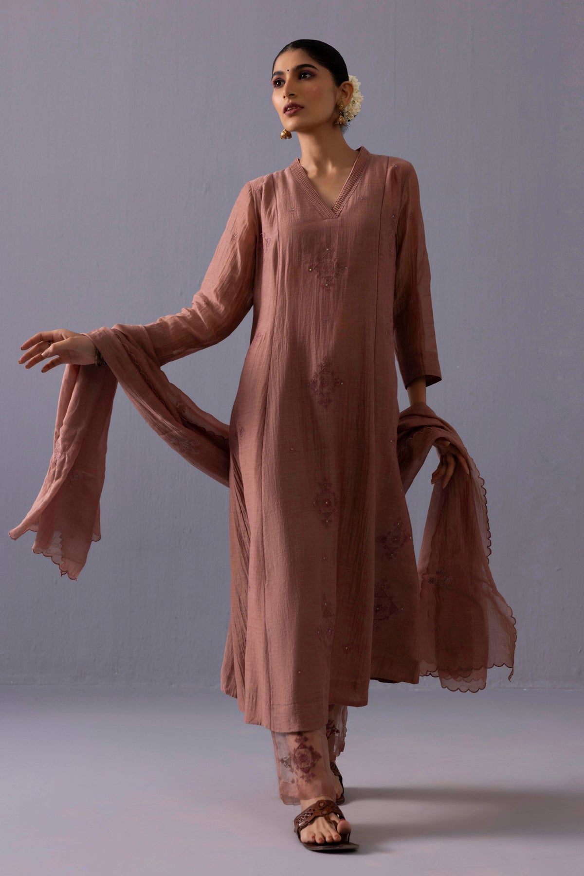 Ankita Brown Kurta Set