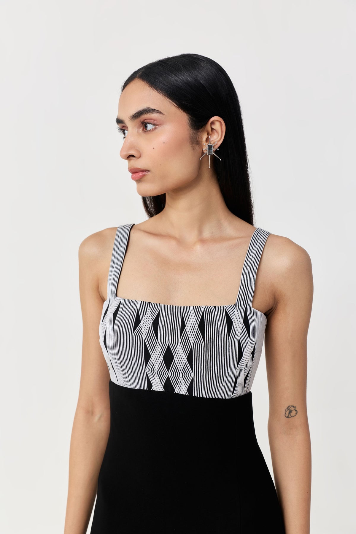 Entwined Corded Yoke Dress
