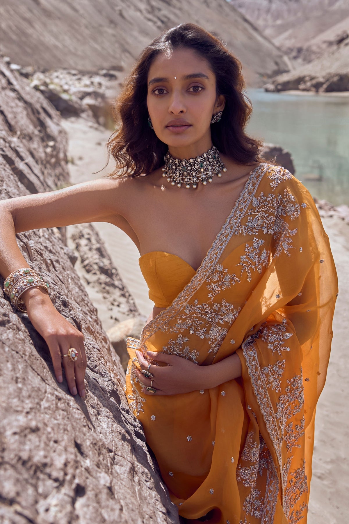 Inayat Orange Saree
