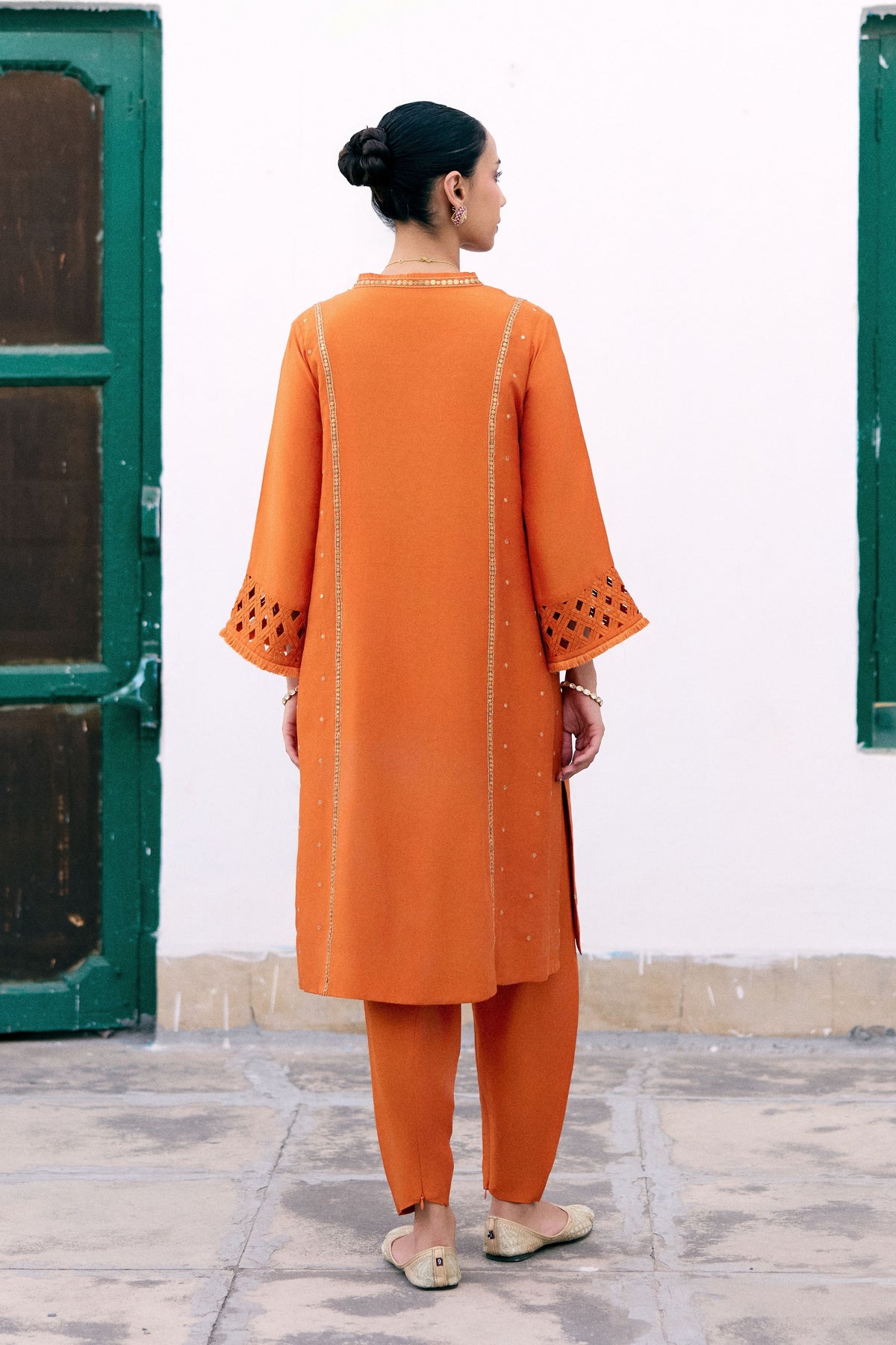 Saffron Kurta Set