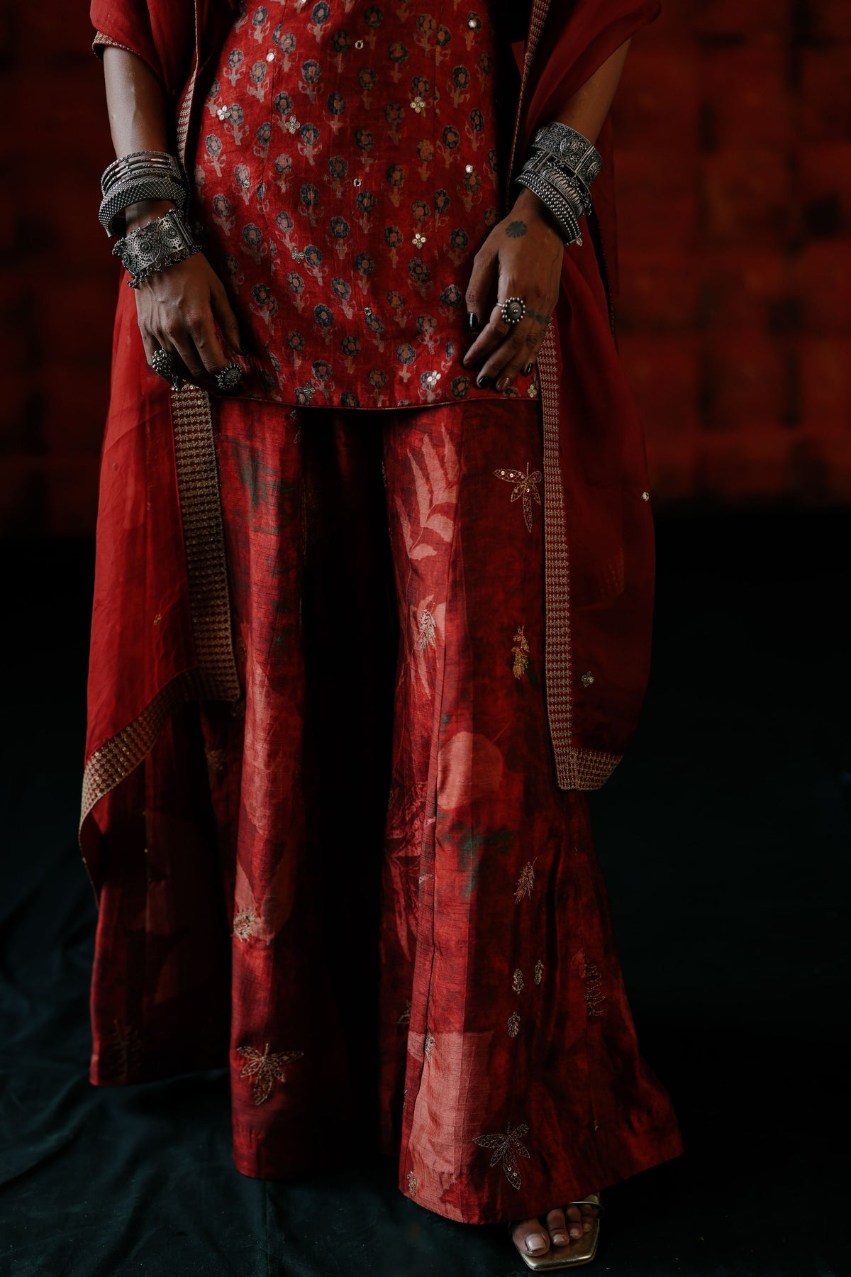 Brick Red Kurta Set