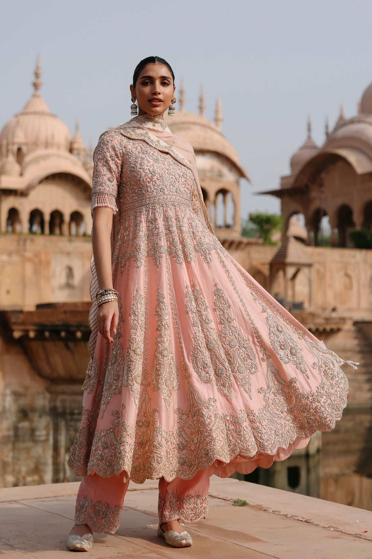 Mahrosh Pink Anarkali Set
