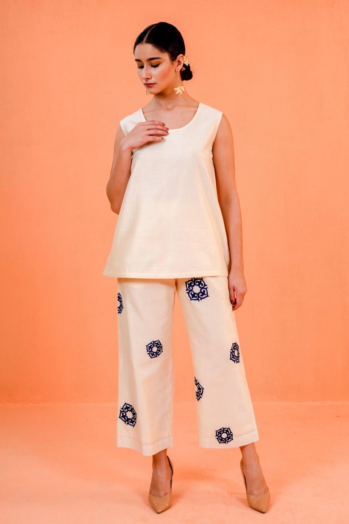 Blue Ivory Celestial Jacket Set