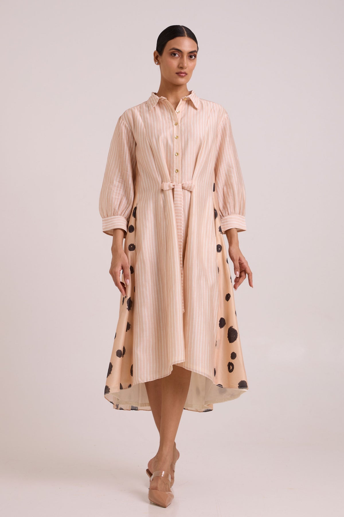 Philo Almond Shirt Dress