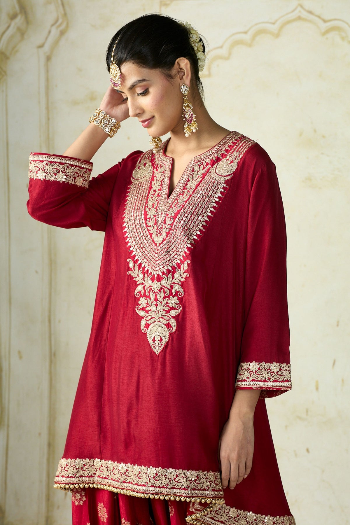 Red Nadia Farshi Set