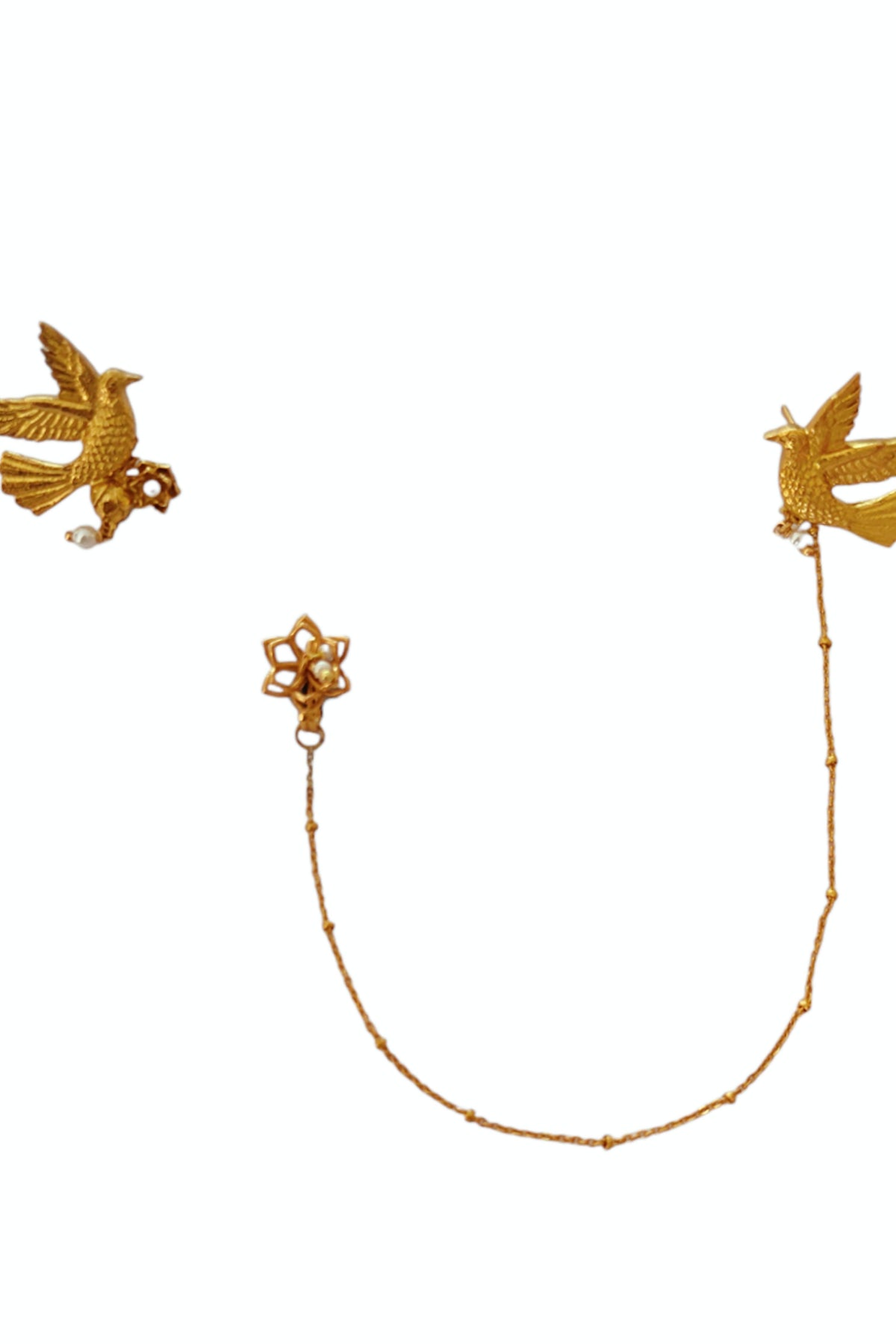 Panchee Studs With Detachable Nath-chain