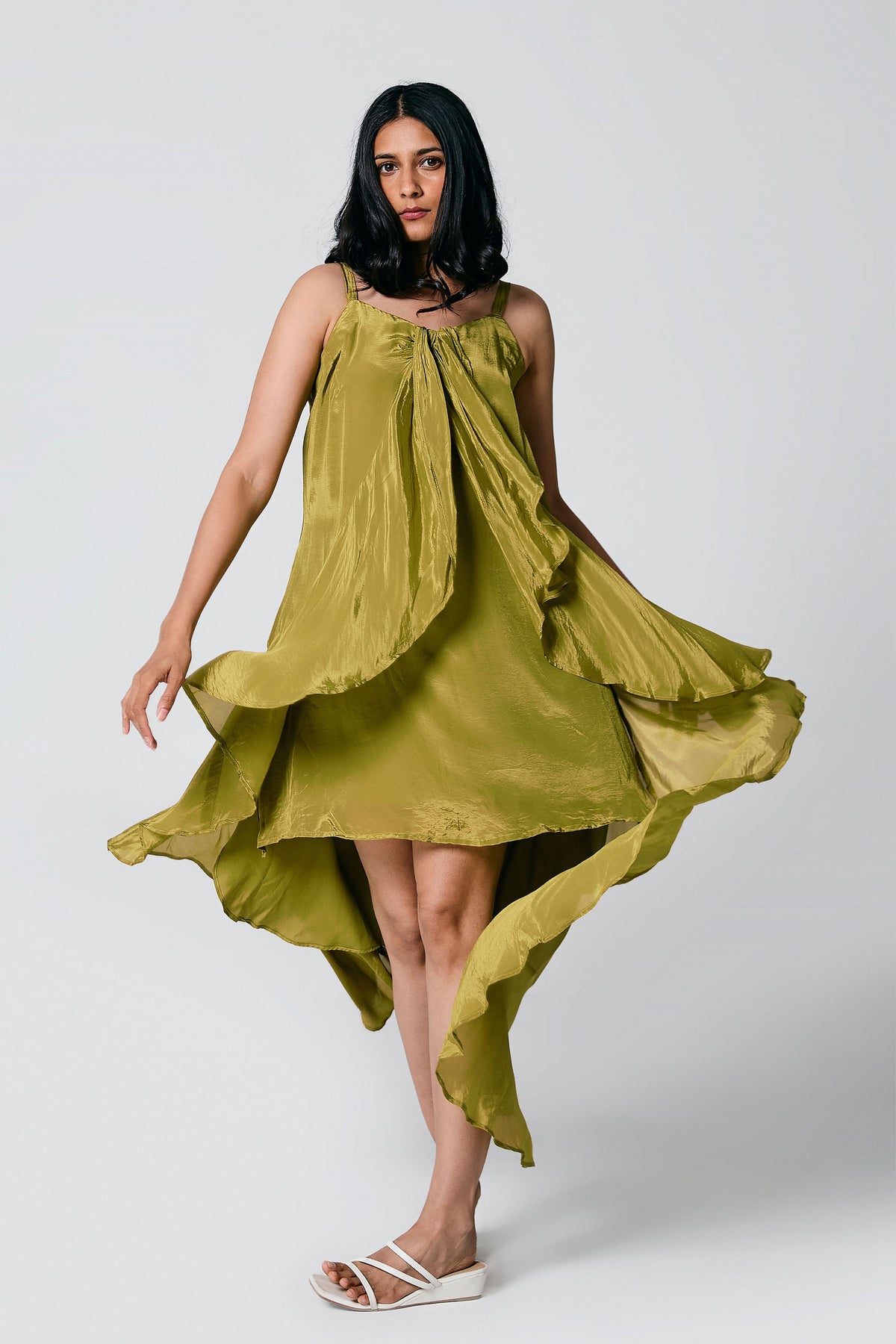 Green Ruffle Dress