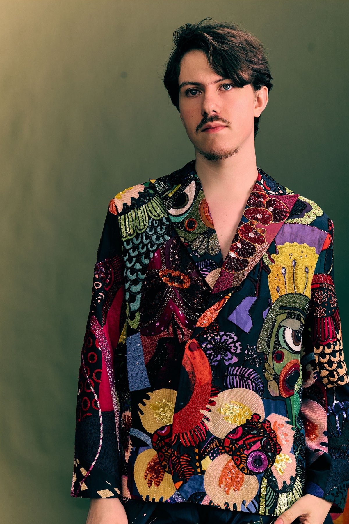 Semi Embroidered Blazer