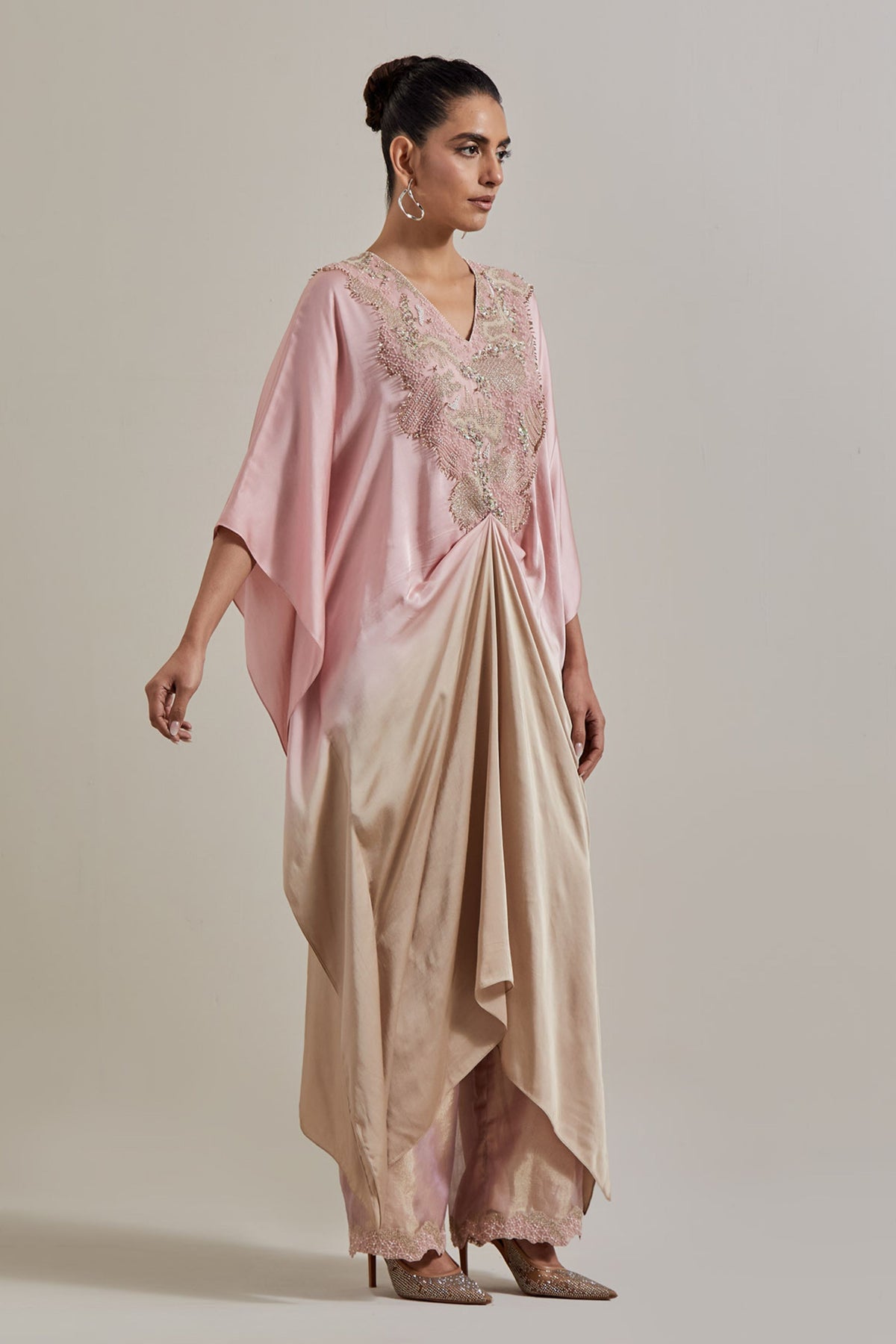 Draped Kaftan Set
