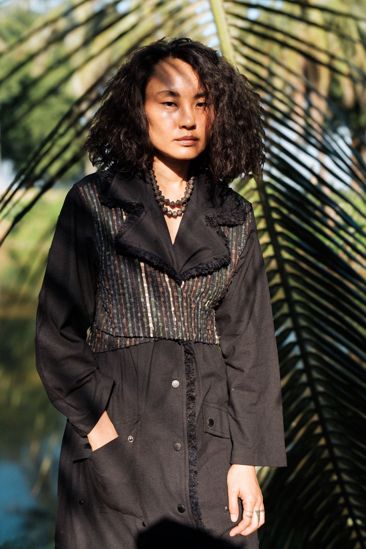 Copenhagen Black Green Trench