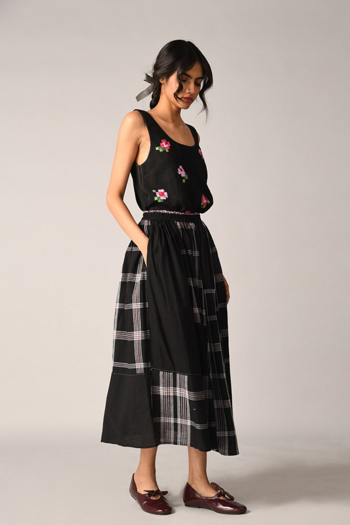 Coziae Patchwork Skirt