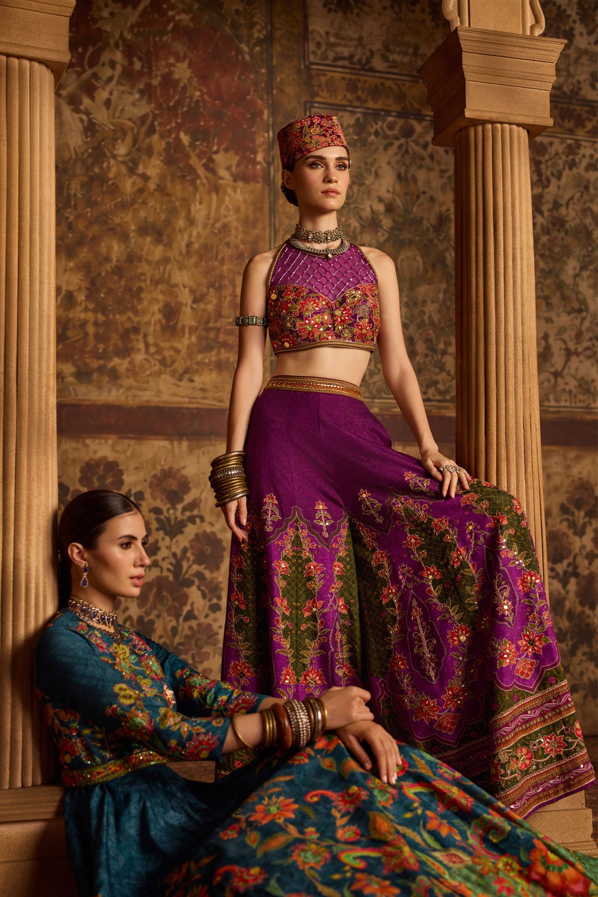 Arika Violet Sharara Set