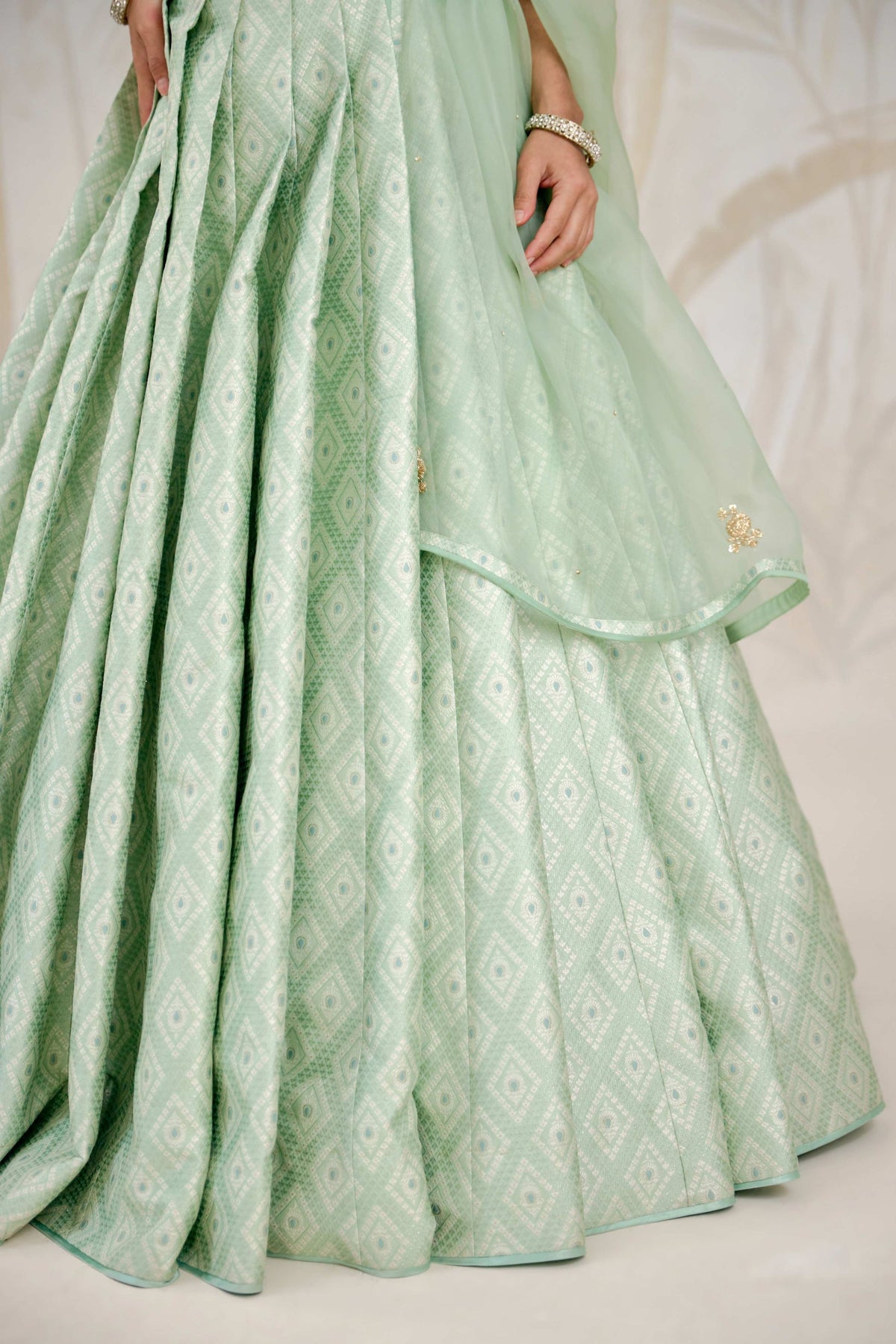 Secrest Green Lehenga Set