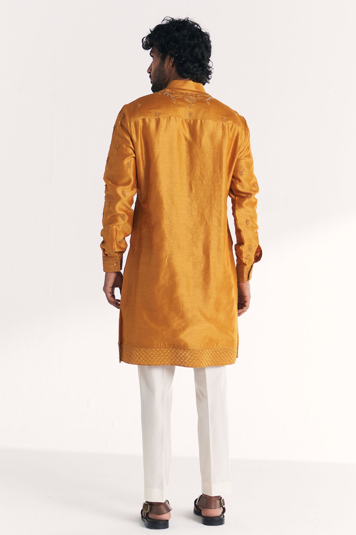 Qamar Mustard Kurta Set