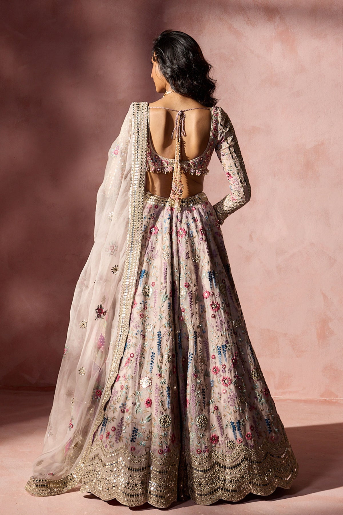 Dusty Pink Lehenga Set