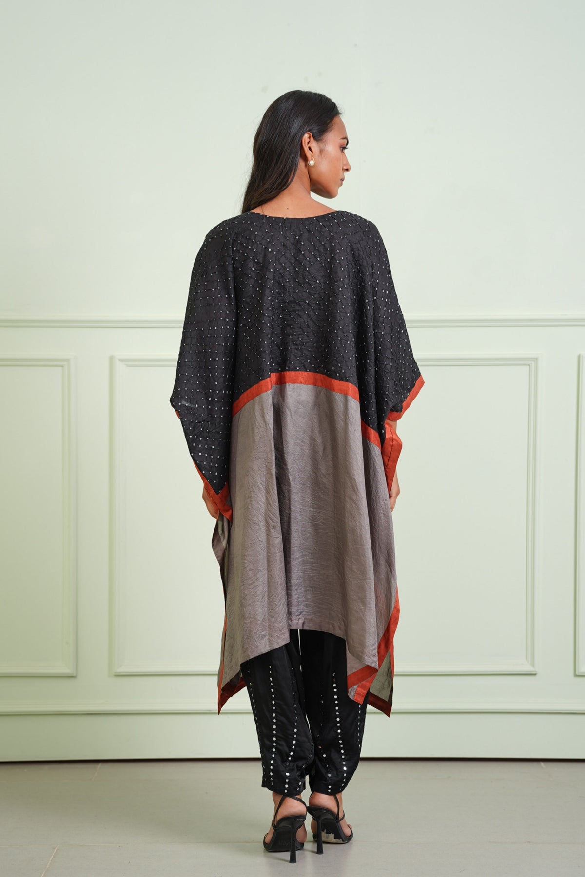 Black Dart Dhoti Pants