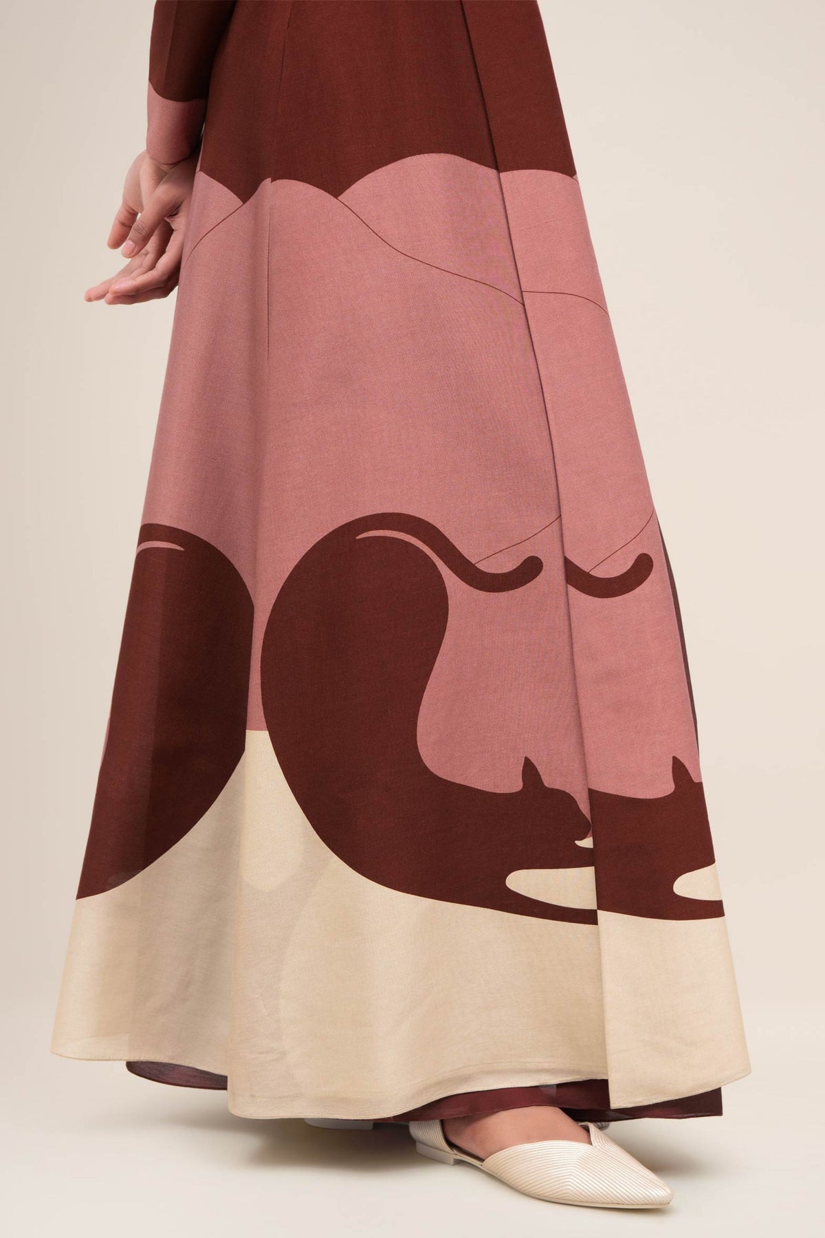 Ghubar Brick Abaya Set