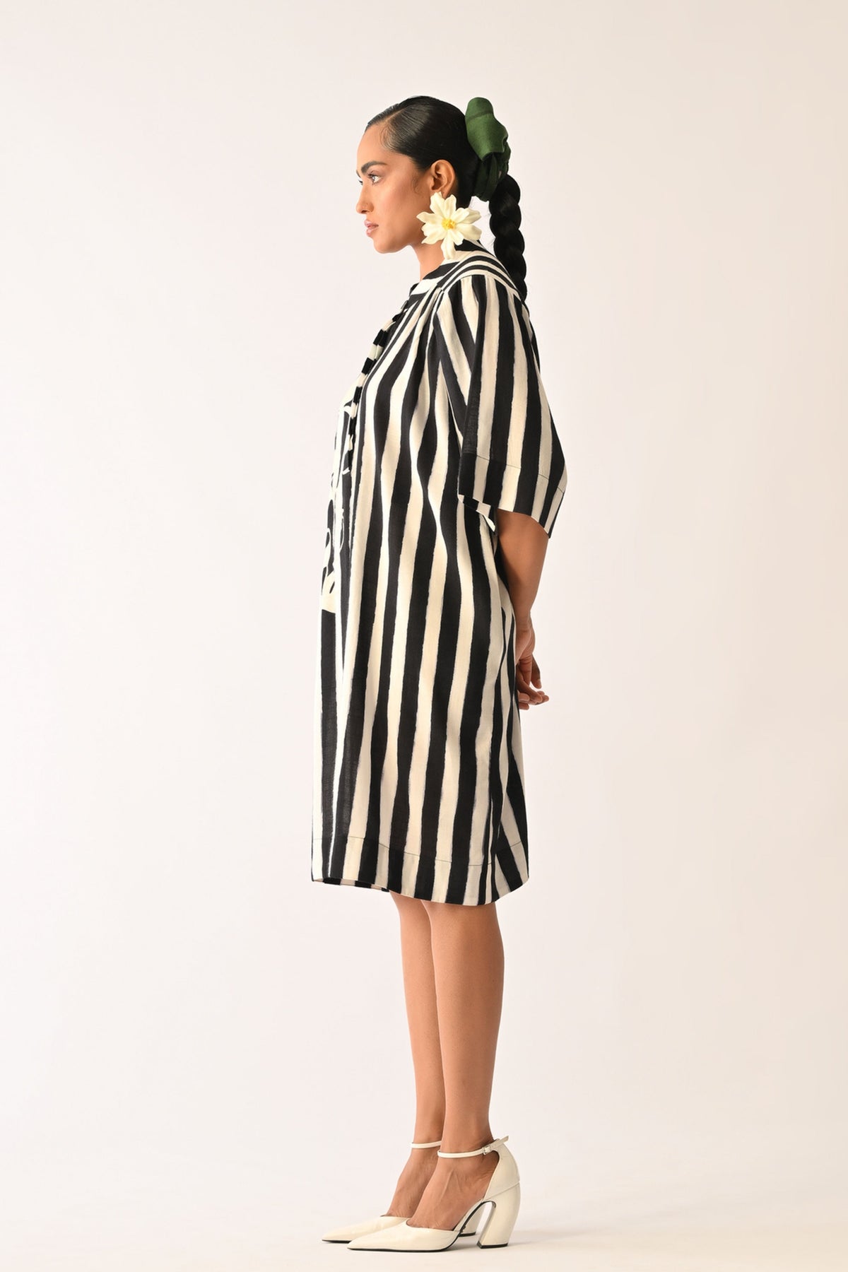 Revolt B&W Beach Applique Dress
