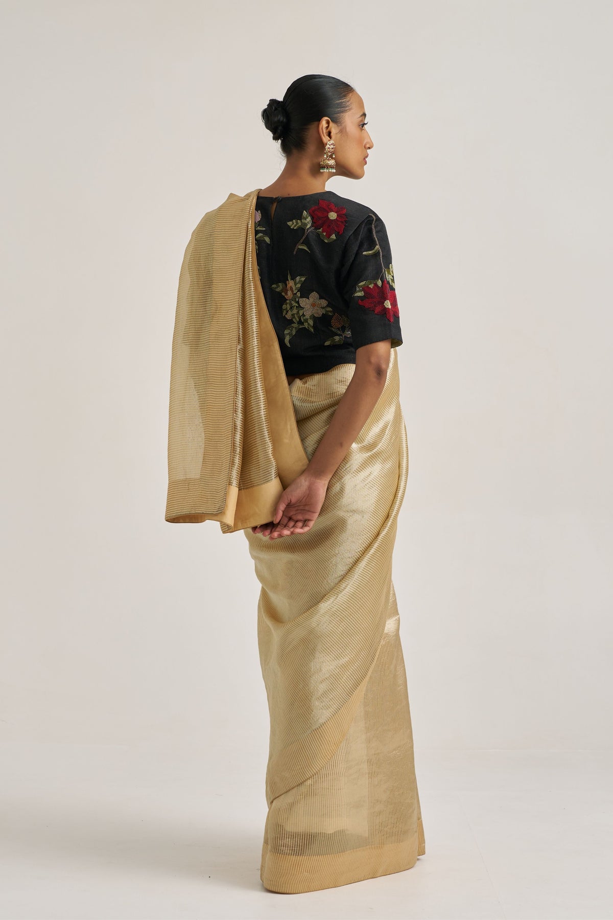 Bhavya Beige Saree