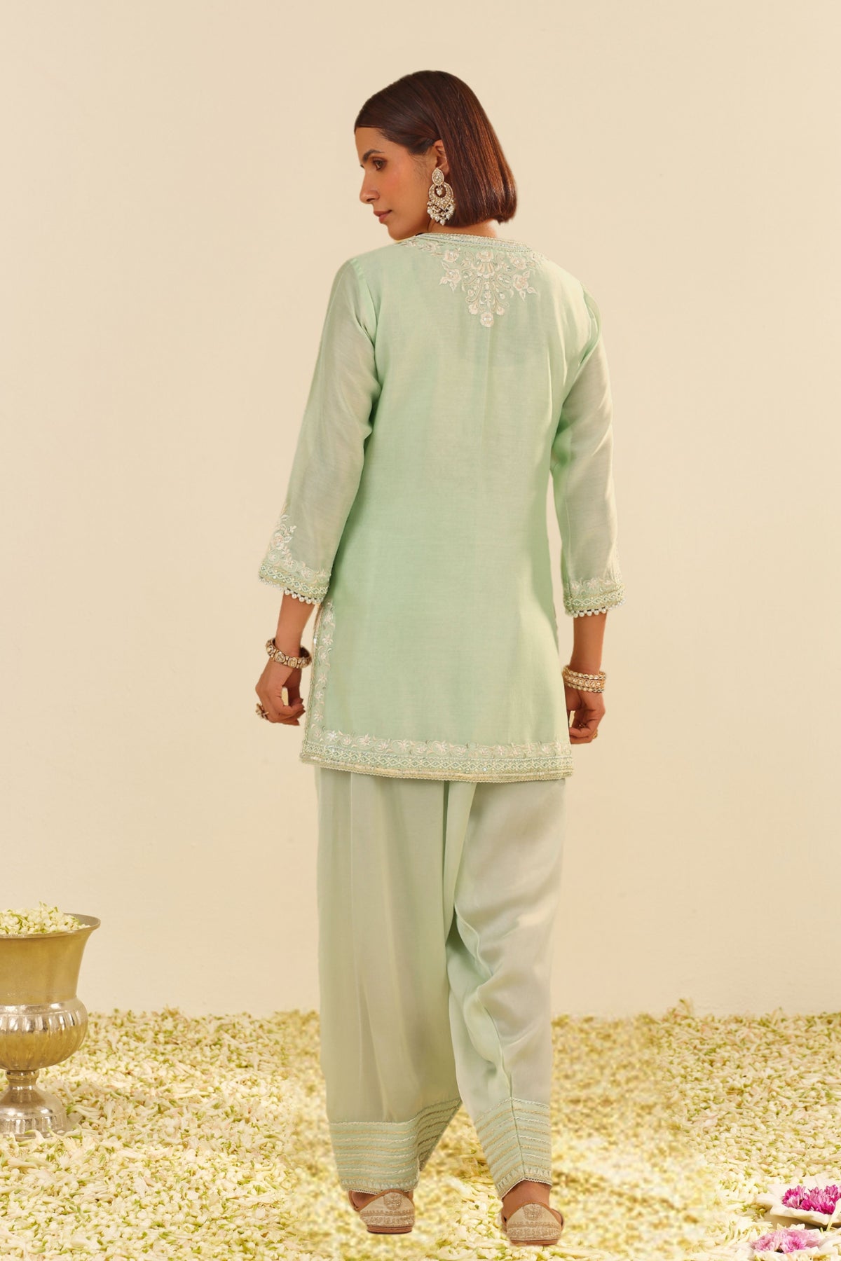 Haniya Mint Kurta With Salwar