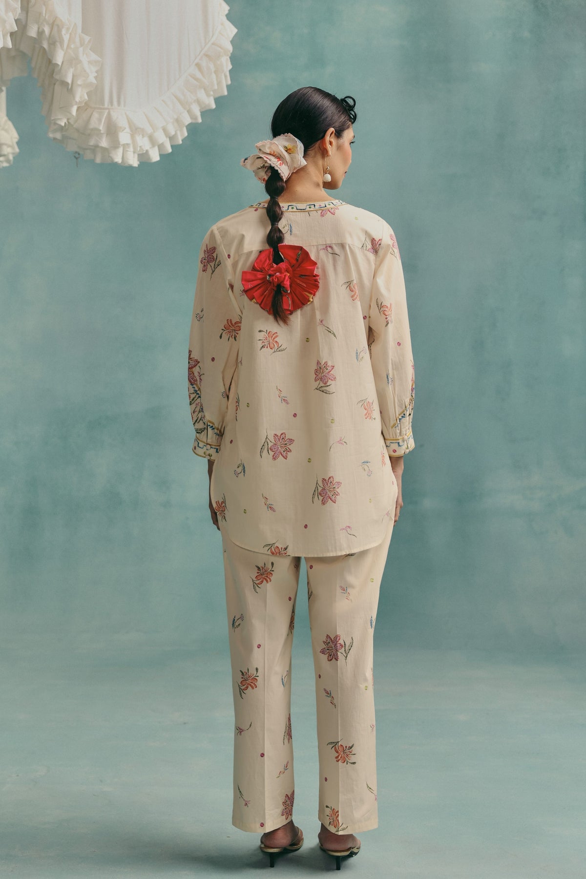 Hibiscus Ecru Co-ord Set