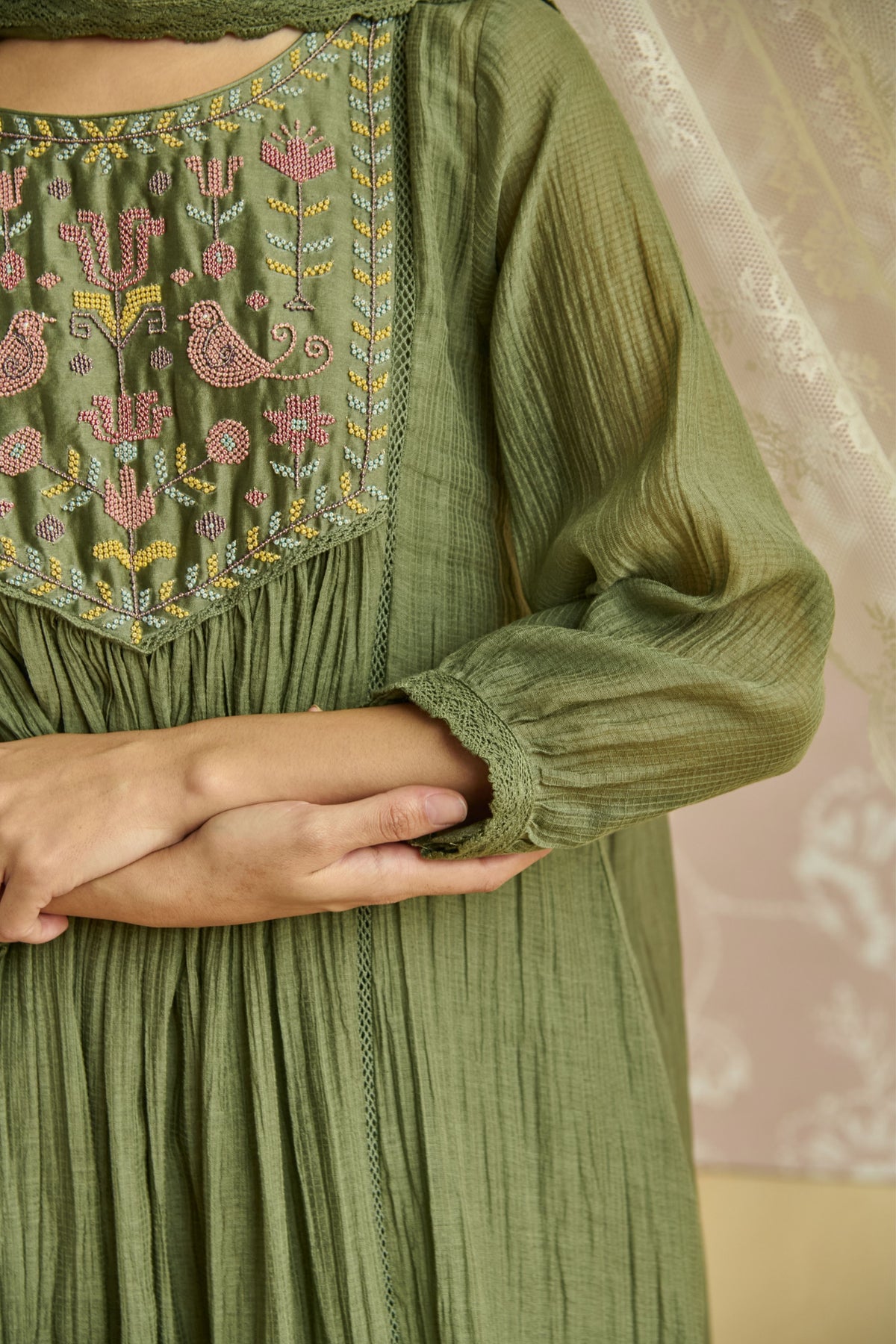 Green Naaz Kurta Set